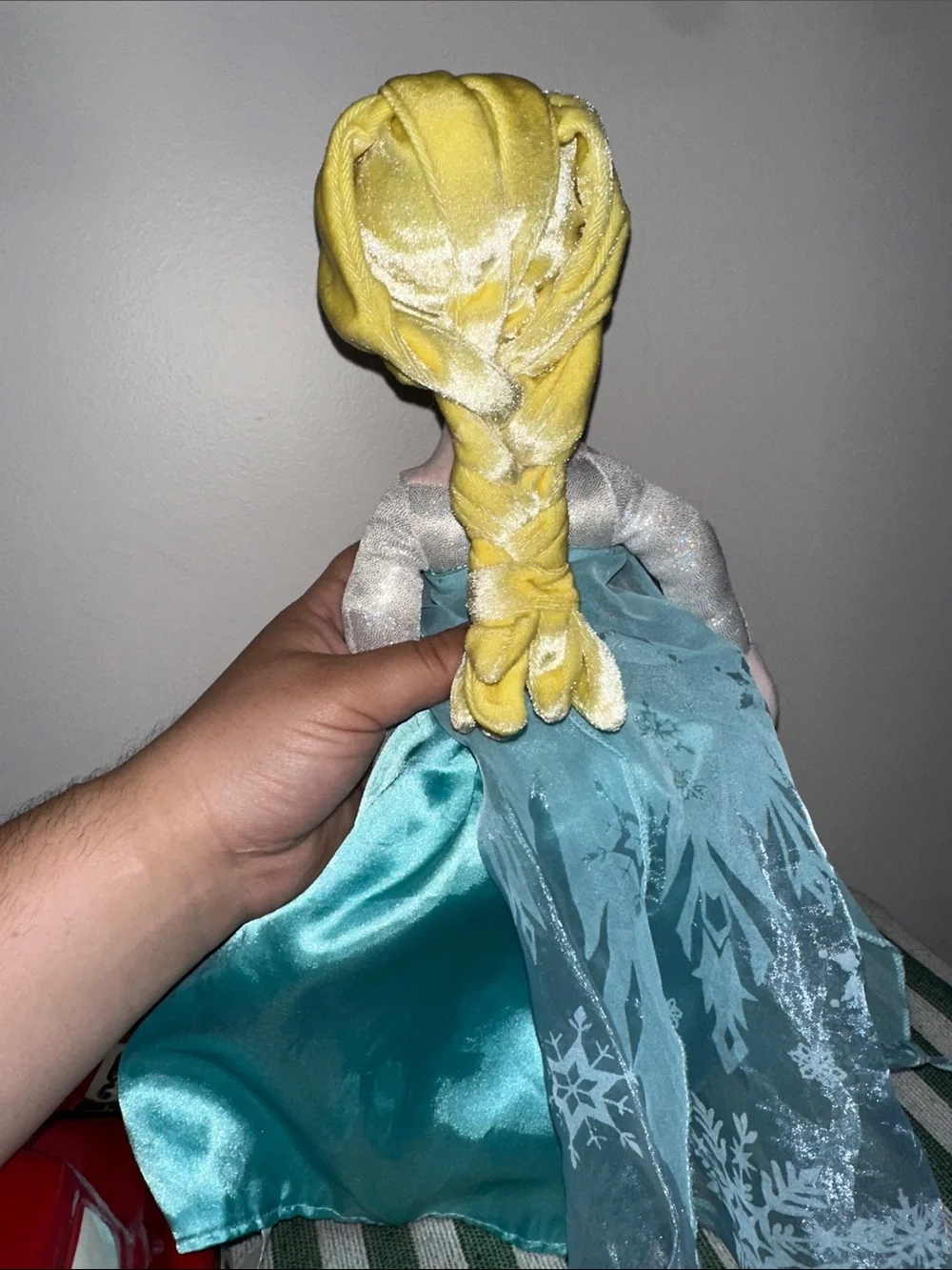 Elsa-Inspired Teal Princess Plush Doll - Kids Toys